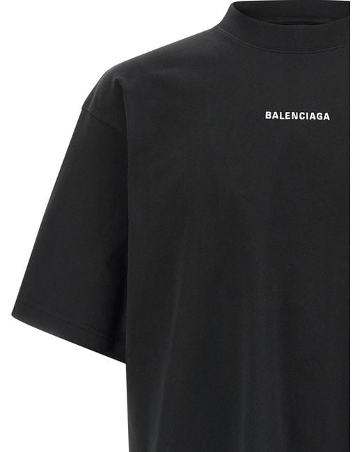 Balenciaga Black 'New Back' T Shirt