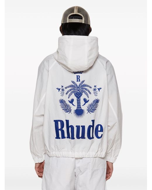 Rhude White Palm Track Jacket