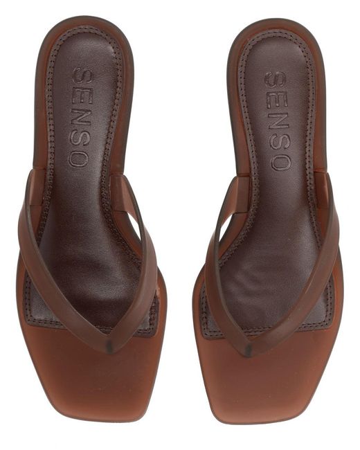 Senso Brown Heeled Sandals Sonya
