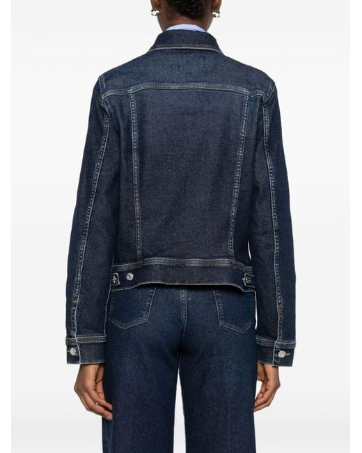 Seven7 Blue Adi Denim Trucker Jacket