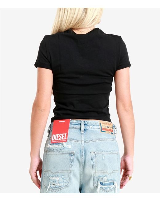 DIESEL Black T Shirts And Polos