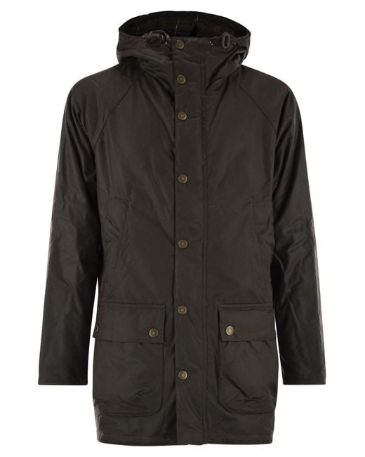Barbour Bedale Wachsparka in Black für Herren