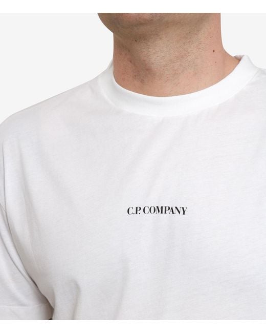 C P Company White T Shirts And Polos