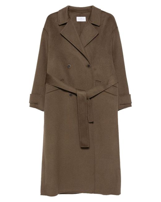 The Dynamis Studio Brown Savile Oversized Double-Breasted Coat