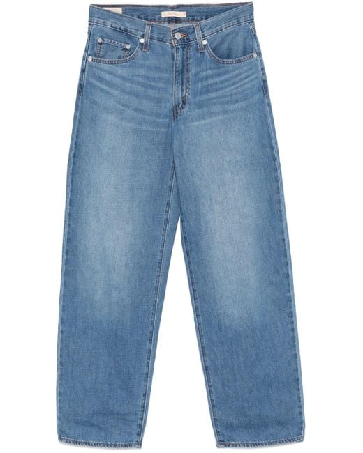 Levi's Blue Baggy Dad schwerer Scheck
