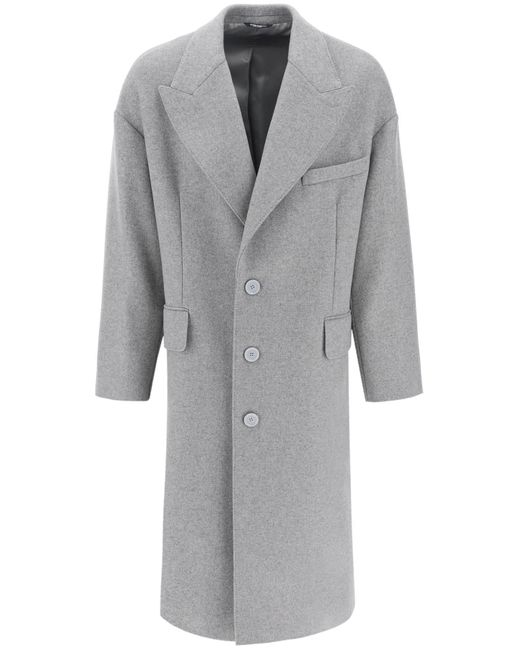 Déconstruise maxi manteau Dolce & Gabbana pour homme en coloris Gray