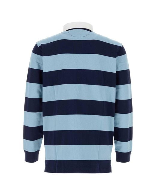 Polo Ralph Lauren Blue Embroidered Cotton Polo Shirt