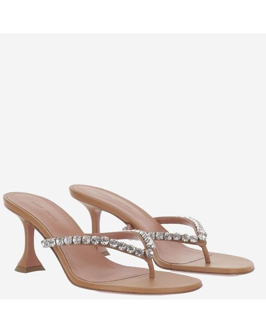 AMINA MUADDI Natural Leather Sandals Gigi