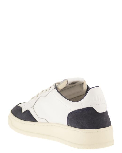 Autry White Medalist Low for men