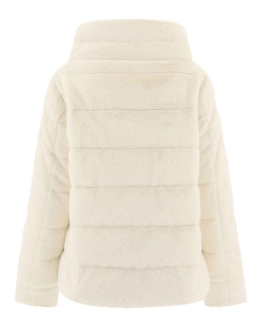 Herno Natural Faux Fur Down Jacket