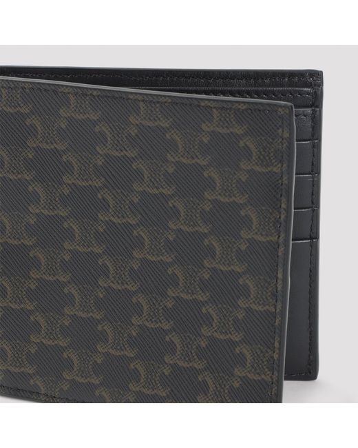 Cartera plegable Céline de color Gray