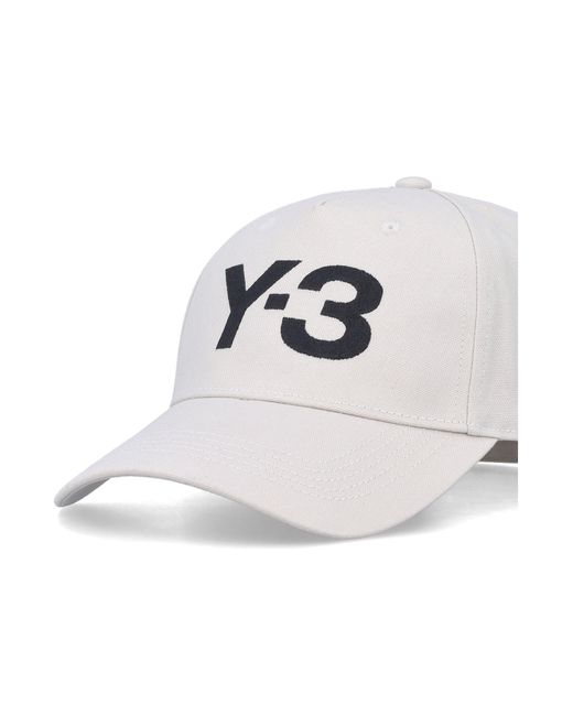 Y-3 Multicolor Talc Cotton Logo Cap