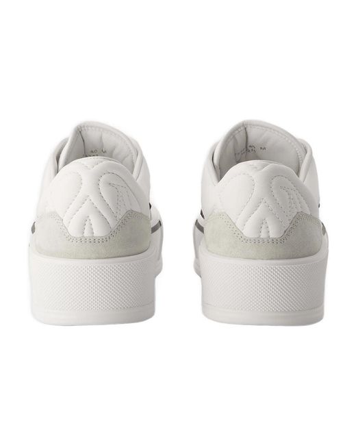 Sneakers surdimensionnés Alexander MC Queen Leather White / Black Alexander McQueen pour homme en coloris Gray
