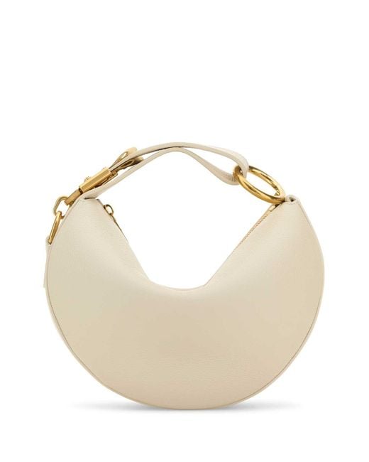 Burberry Natural Ivory Leather Knight Arc Handbag