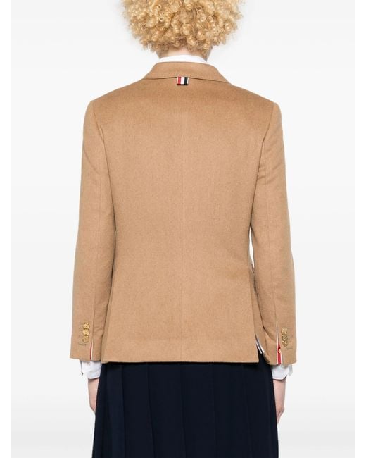 Thom Browne Natural Single Breasted Blazer