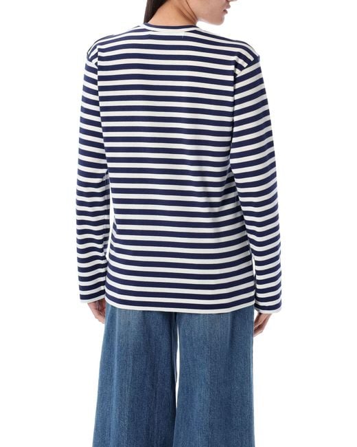 COMME DES GARÇONS PLAY Blue T Shirts And Polos