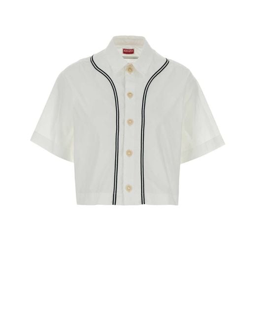 KENZO White Poplin Shirt