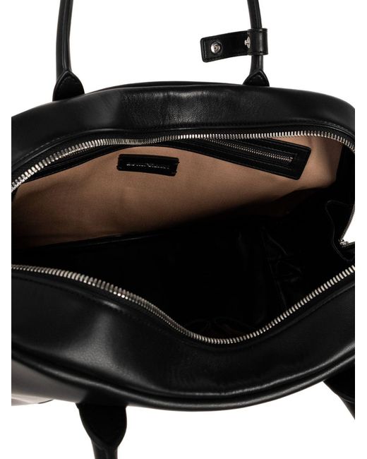 Emporio Armani Black Leather Shoulder Bag