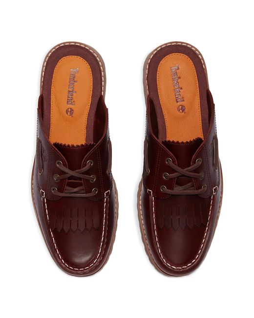 Timberland Brown Auth Mule Shoe Brgnd