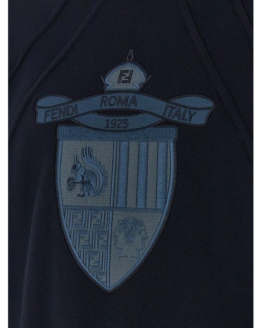 Fendi Crest' Sweatshirt in Blue für Herren
