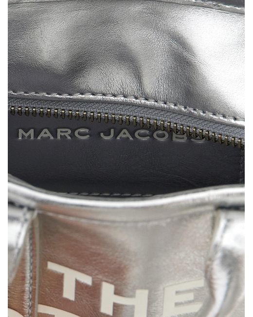 Marc Jacobs White 'The Metallic Leder Crossbody' Crossbody Bag '