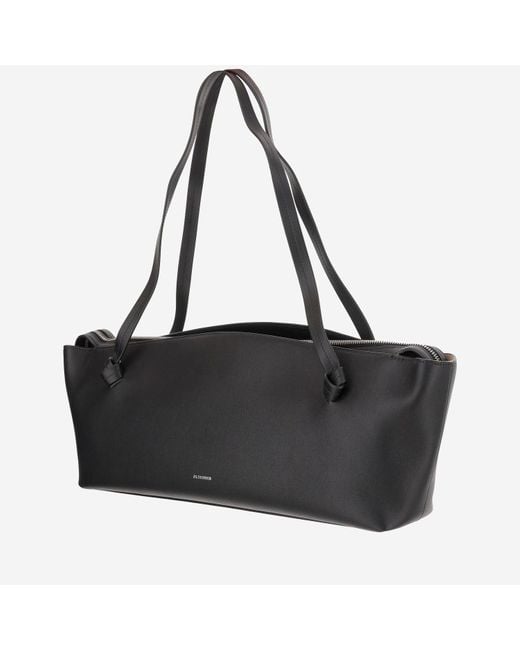 Jil Sander Black Leather Bag