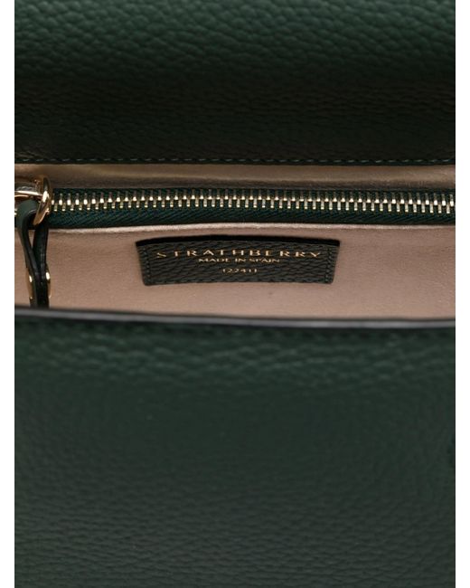Strathberry Green Mosaic Top Handle Grain Bottle