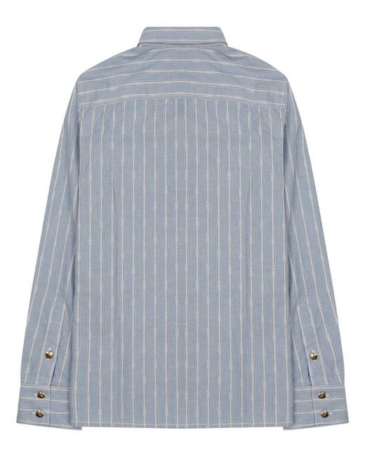 Céline Blue Cotton Shirt