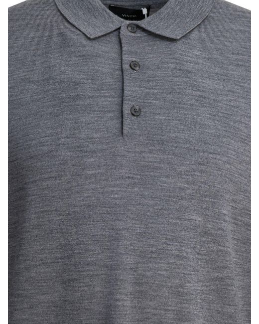 Vince Poloshirt Van Merinowol in het Gray voor heren