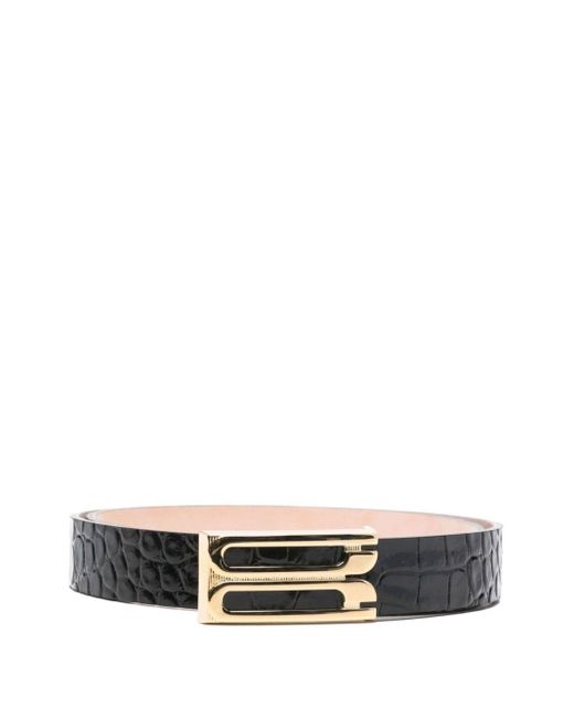 Victoria Beckham White Frame Leather Belt