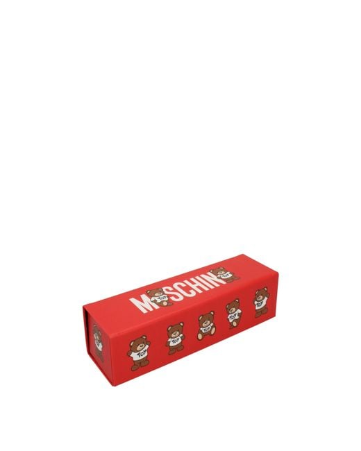 Moschino Red Ombrelli Supermini Donna Poliestere Rosso