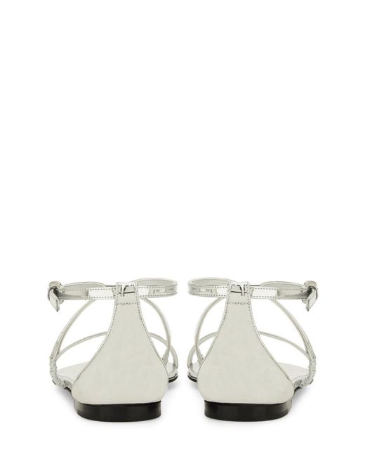 McQueen White Strappy Sandal