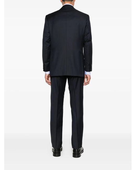 Kiton Blue Single Breasted Suit