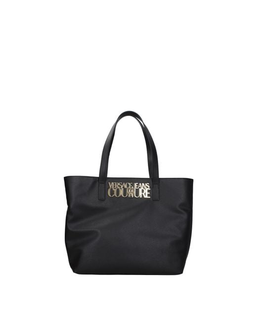 Versace Jeans Black Shoulder Bags Couture Polyurethane for men