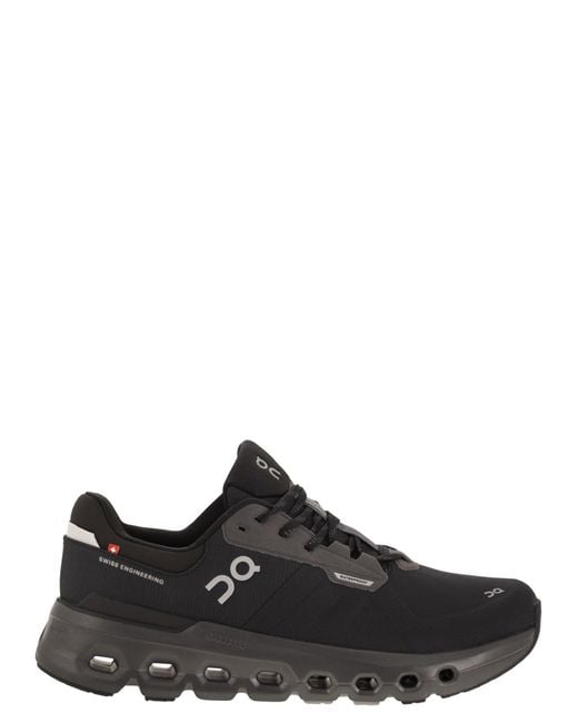 On Shoes Black Cloudrunner 2 Waterproof Sneakers for men
