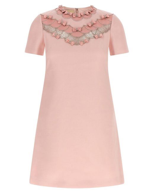 Valentino Garavani Pink Bow Dress Dresses