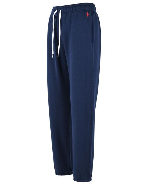 Polo Ralph Lauren Blue 'Jogger' Cotton Blend Pants