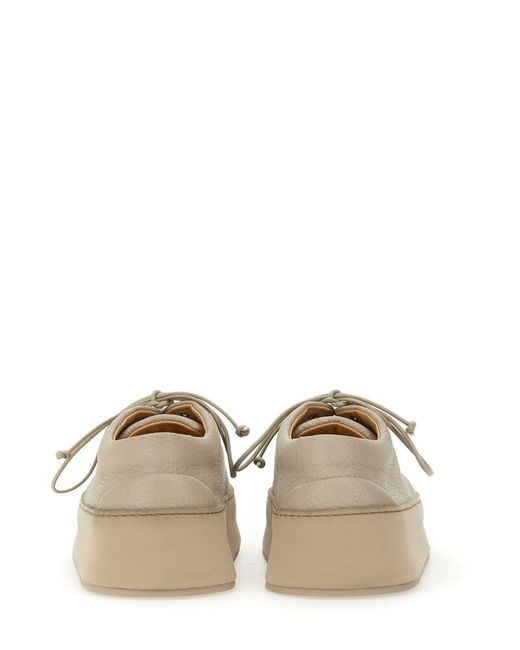 Marsèll Natural Hammered Leather Cassapana Sneakers For for men
