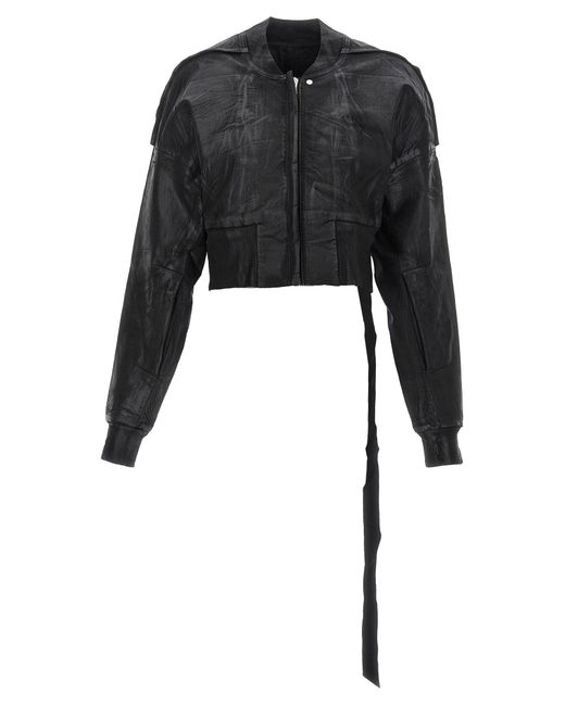 Rick Owens 'flight' Bomberjack in het Black