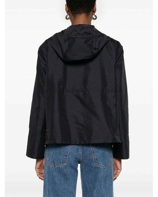 Fay Short Parka Coat in het Black