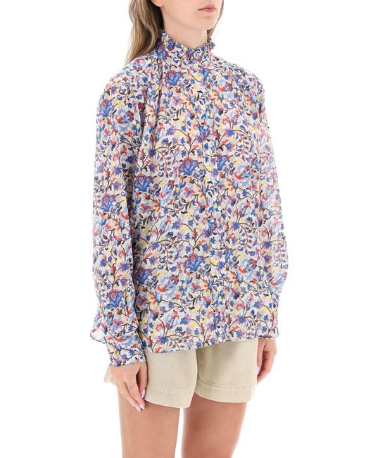 Isabel Marant Organic Cotton 'gamble' Shirt in het Multicolor