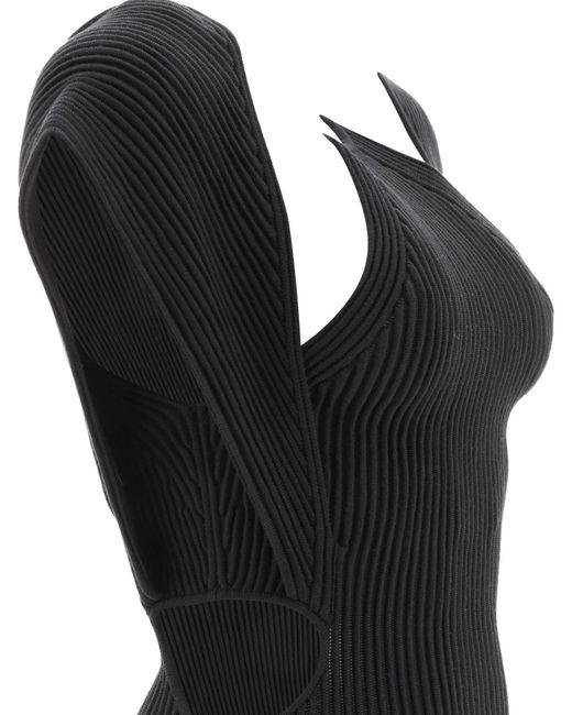 Chloé Chloé Mouwloze Maxi -jurk Met Uitgesneden Details in het Black
