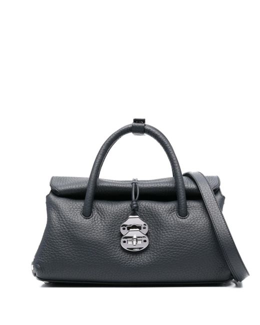 Zanellato Black Dotta Centauro kleine Lederhandtasche