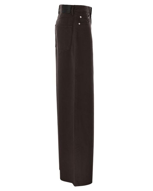 Sportmax Siamese Low Waisted Oversize Trousers in Black