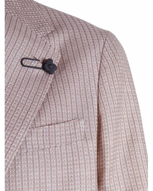 Lardini Purple Giacca Uomo Liknit
