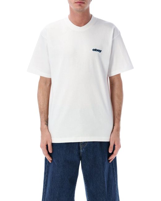 Obey White T Shirts And Polos for men