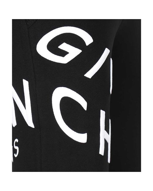 Givenchy Black Cotton Logo Pants for men