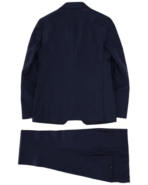 Tagliatore Blue Single-Breasted Suit for men