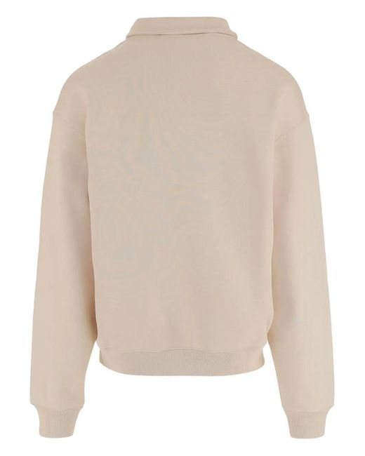 Jacquemus Natural Logo Polo Collar Sweatshirt