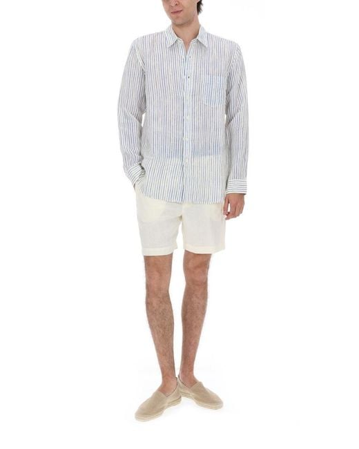 120% Lino Blue Camicia